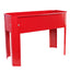 Metal Elevated Garden Bed - Red Planter Box Set of 2