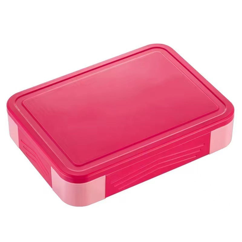 Japanese style simple portable microwaveable double layer partition lunch box - Korvel