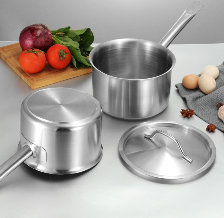 Premium Stainless Steel Sauce Pot with Double Bottom
