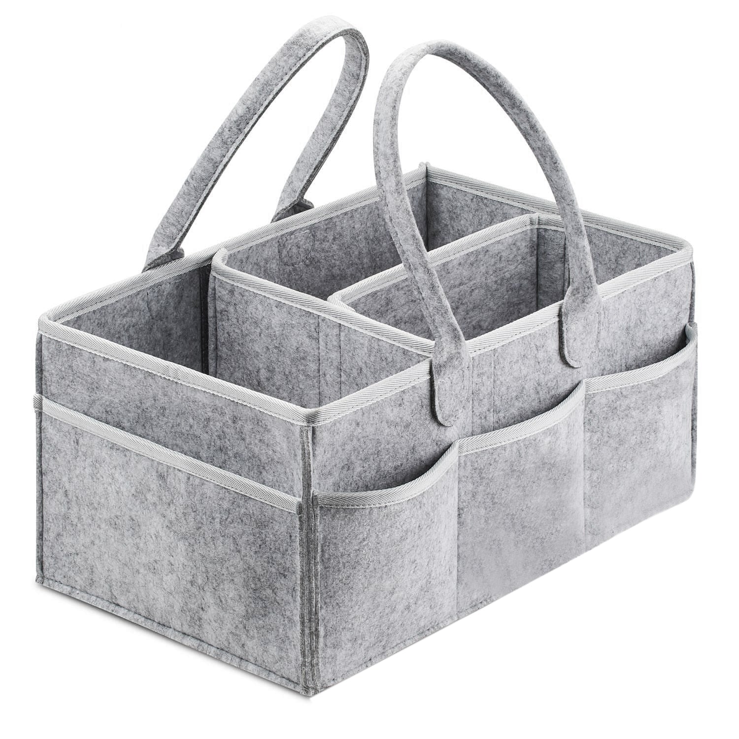 Baby Diaper Caddy Organizer Portable Holder Bag for Changing Table and Car, Nursery Essentials Storage bins 38*23*18cm - Korvel