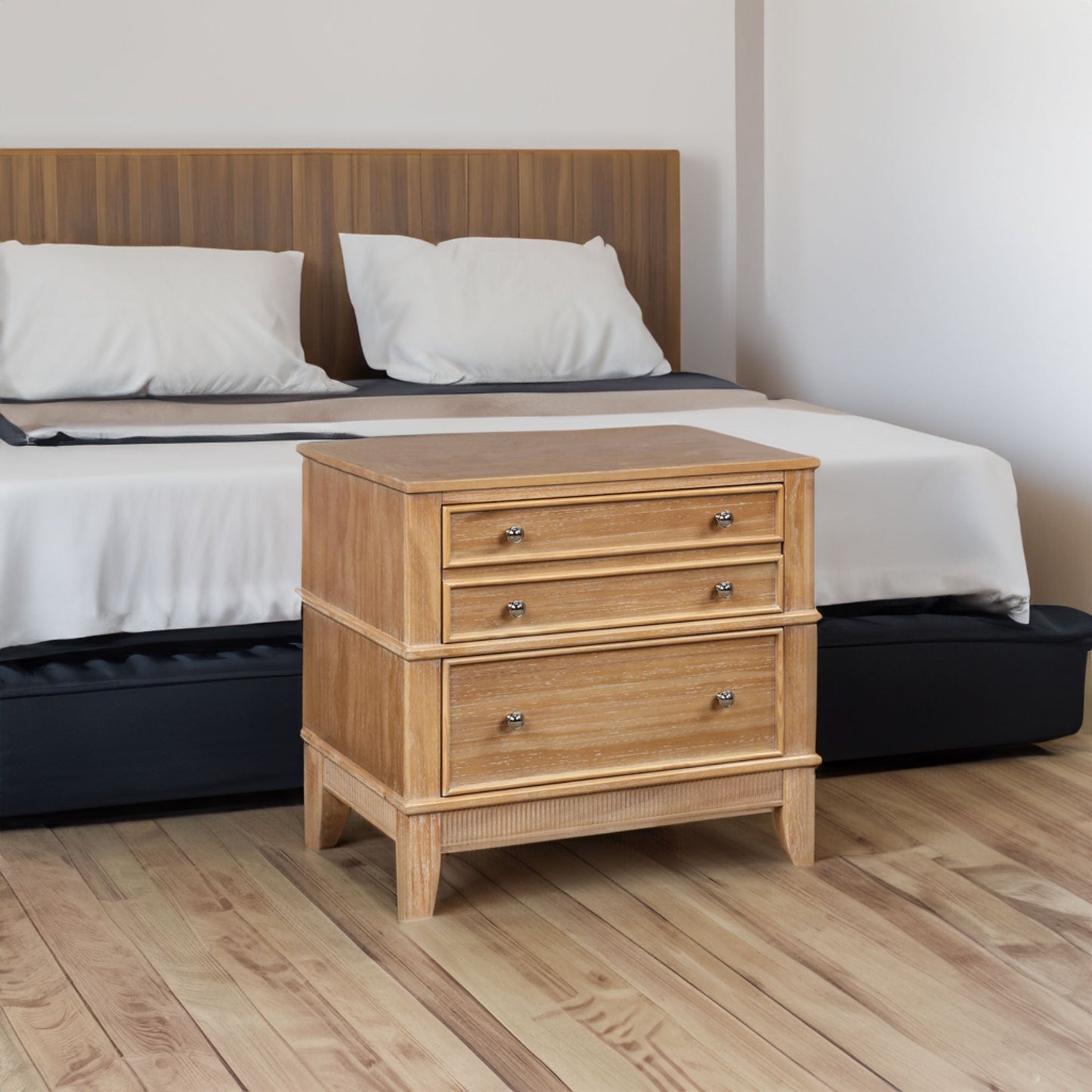Hazel 3-Drawer Hazel 3-Drawer Side Table for Living Room Hallway Entryway - Korvel