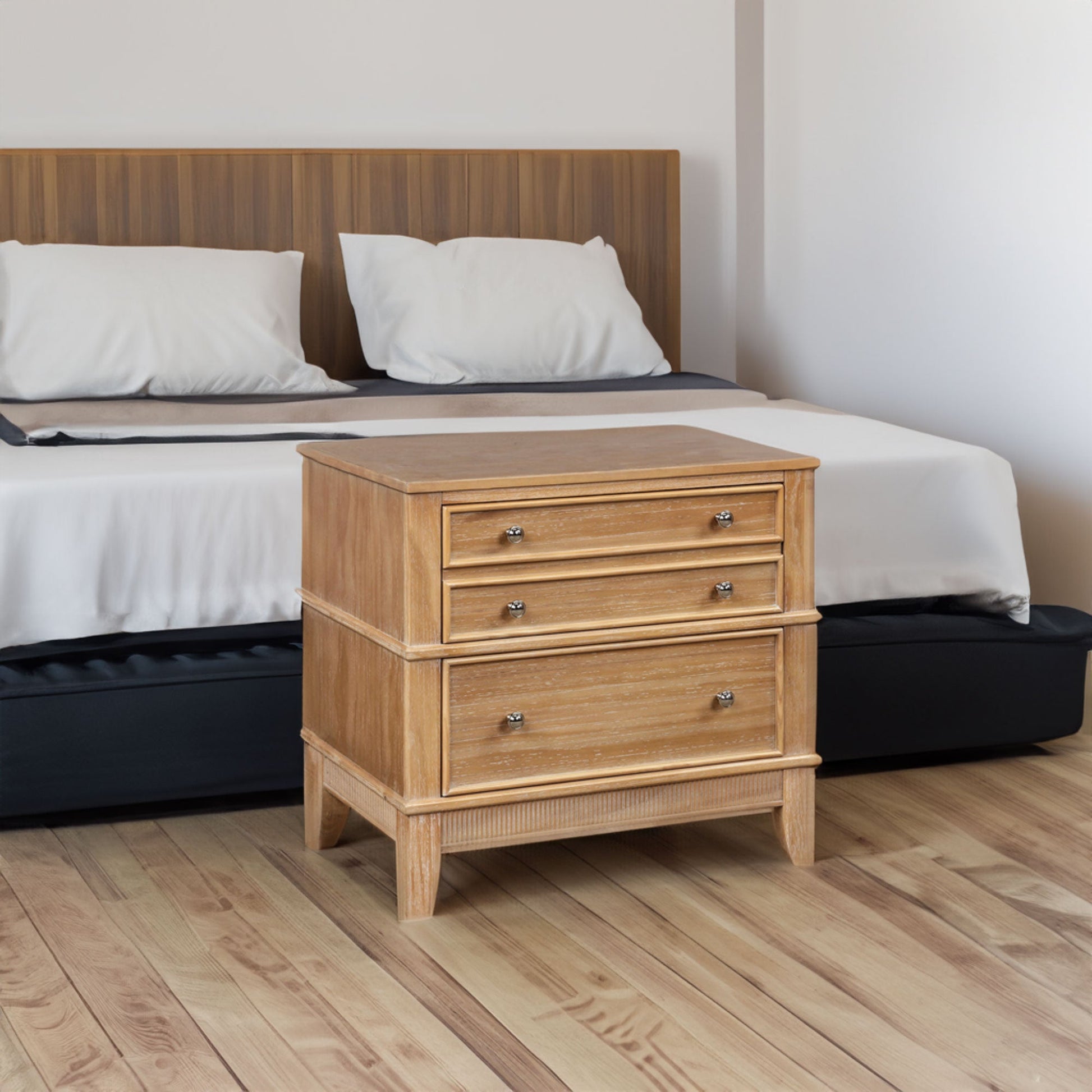 Hazel 3-Drawer Hazel 3-Drawer Side Table for Living Room Hallway Entryway - Korvel