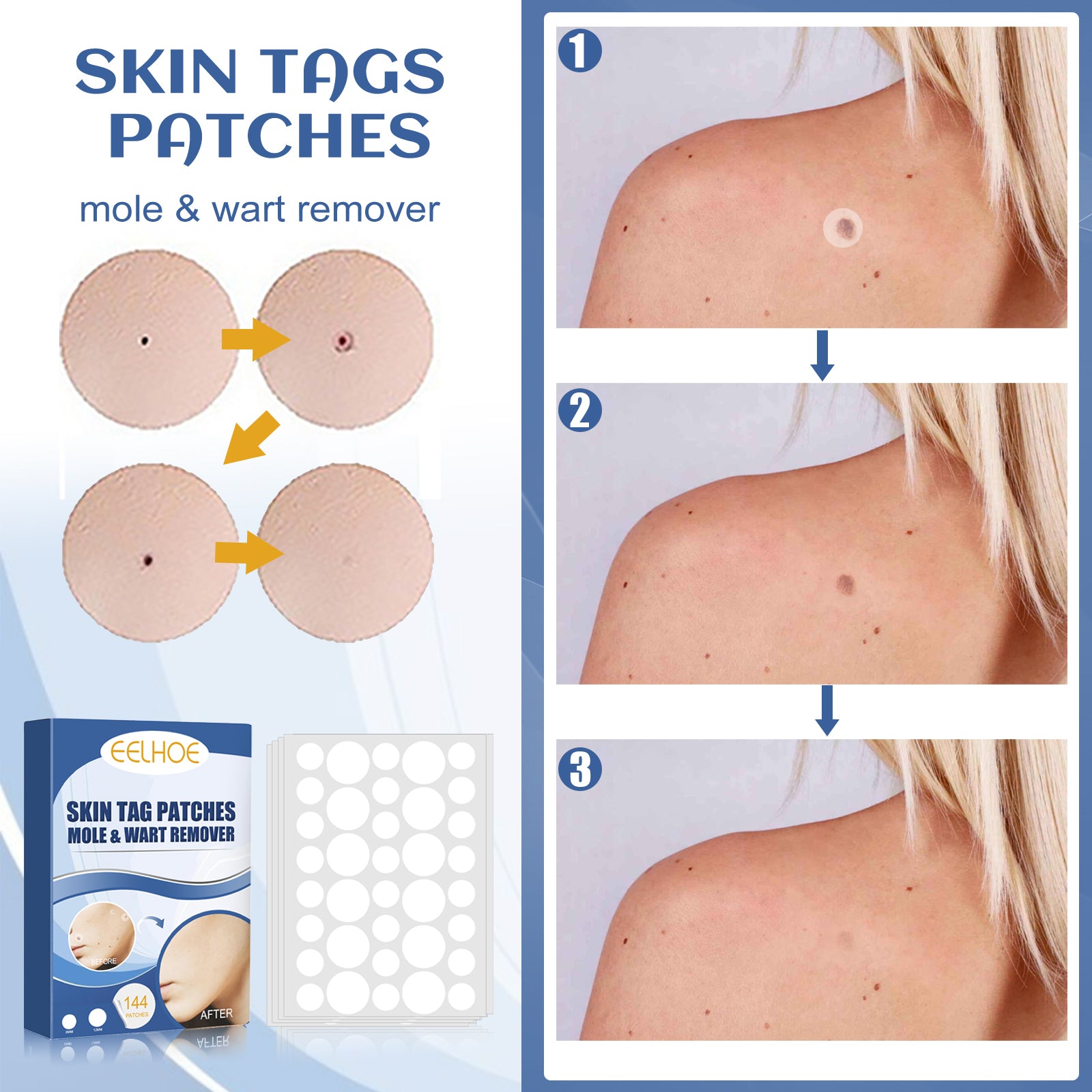 Kew Patch Gentle Cleaning Care Skin Face Neck Repair Smooth Skin Daily Care - Korvel