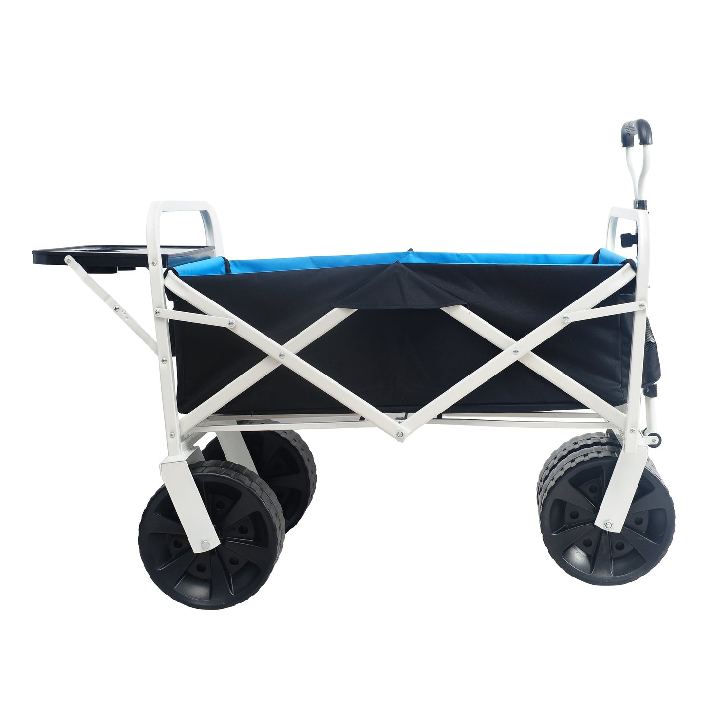 Folding Wagon Garden Shopping Beach Cart (white) - Korvel