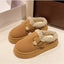 Chaussons d'hiver rétro en peluche Lux Plush pour femmes