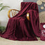 Manta Doble Aksu Wellsoft 200X220 Rojo Burdeos