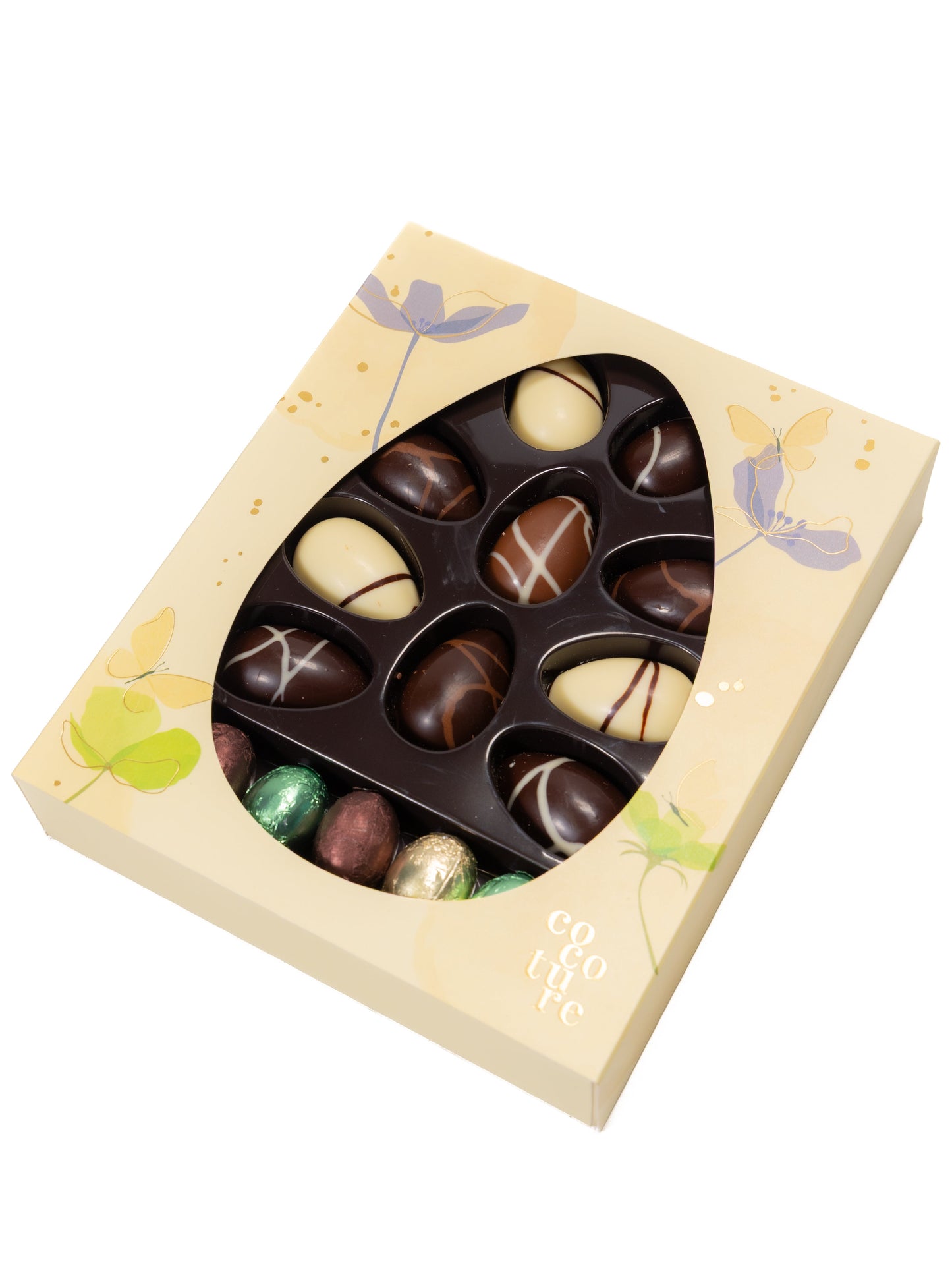 Huevos de Chocolate Rellenos de Praliné Andy Anand, 20 piezas – Caja de Regalo Sin Gluten