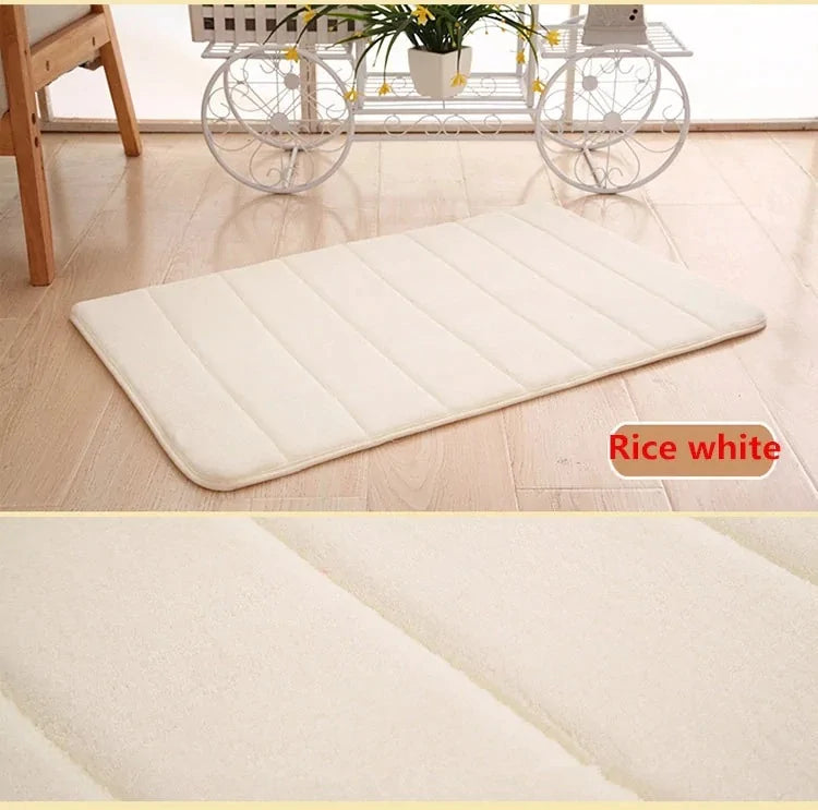 Tapis de bain en mousse à mémoire de forme en corail de luxe
