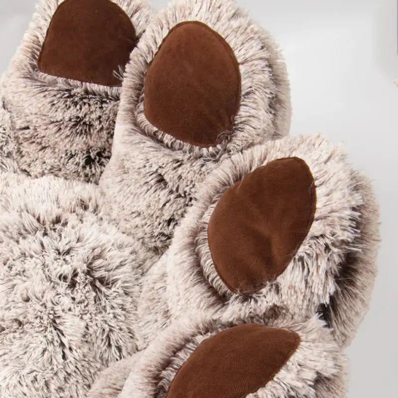 Cama Casa en Forma de Pata de Oso para Mascotas