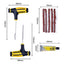 Kit de réparation de pneus de 68 pièces pour voitures, camions et motos