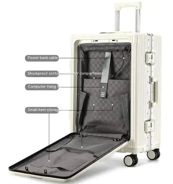 Equipaje de Aluminio Premium con Carro