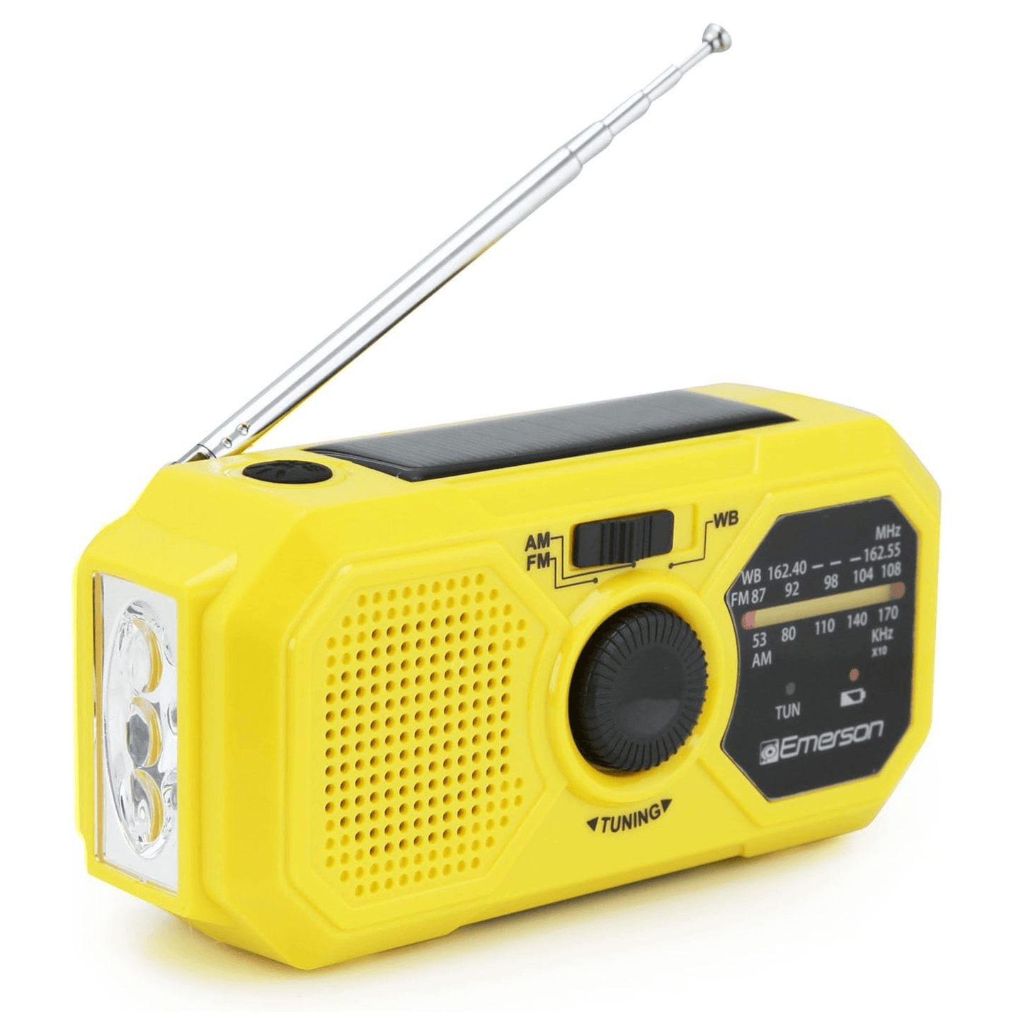 Radio de Emergencia AM/FM Emerson con Banda Meteorológica y Banco de Energía