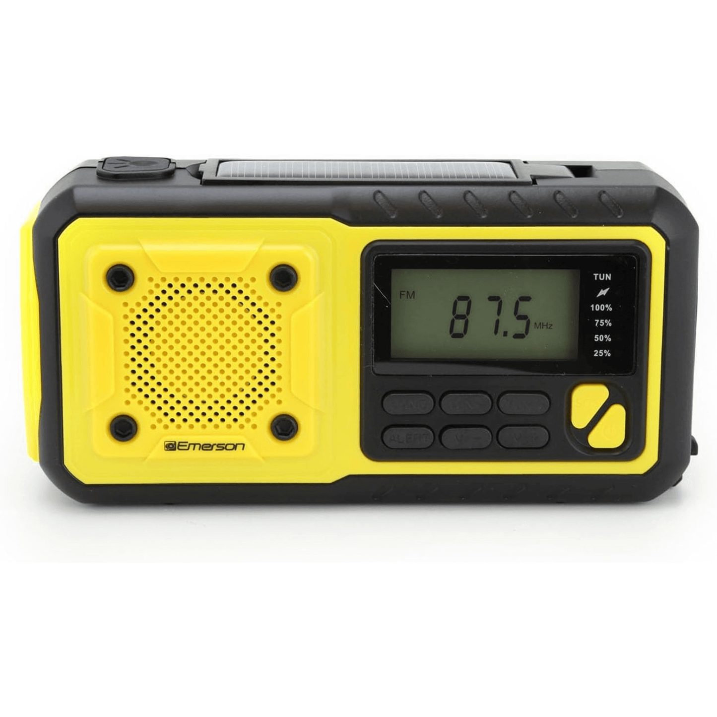 Radio de Emergencia AM/FM Emerson con Banda Meteorológica y Banco de Energía