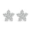 Boucles d'oreilles étoile en diamant lab-grown en or blanc 10K
