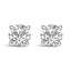 Pendientes de Stud Solitario de Diamante Creado en Laboratorio de Oro Blanco de 14K