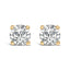 Pendientes de Stud Solitario de Diamante Creado en Laboratorio de Oro Blanco de 14K