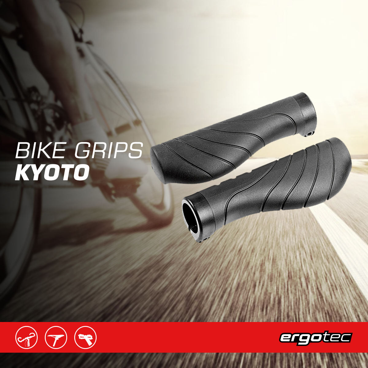 Ergotec Kyoto Bike Grips for Comfort and Control
