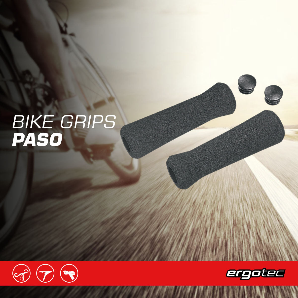 Ergotec Paso Bike Grips - Premium Comfort and Design