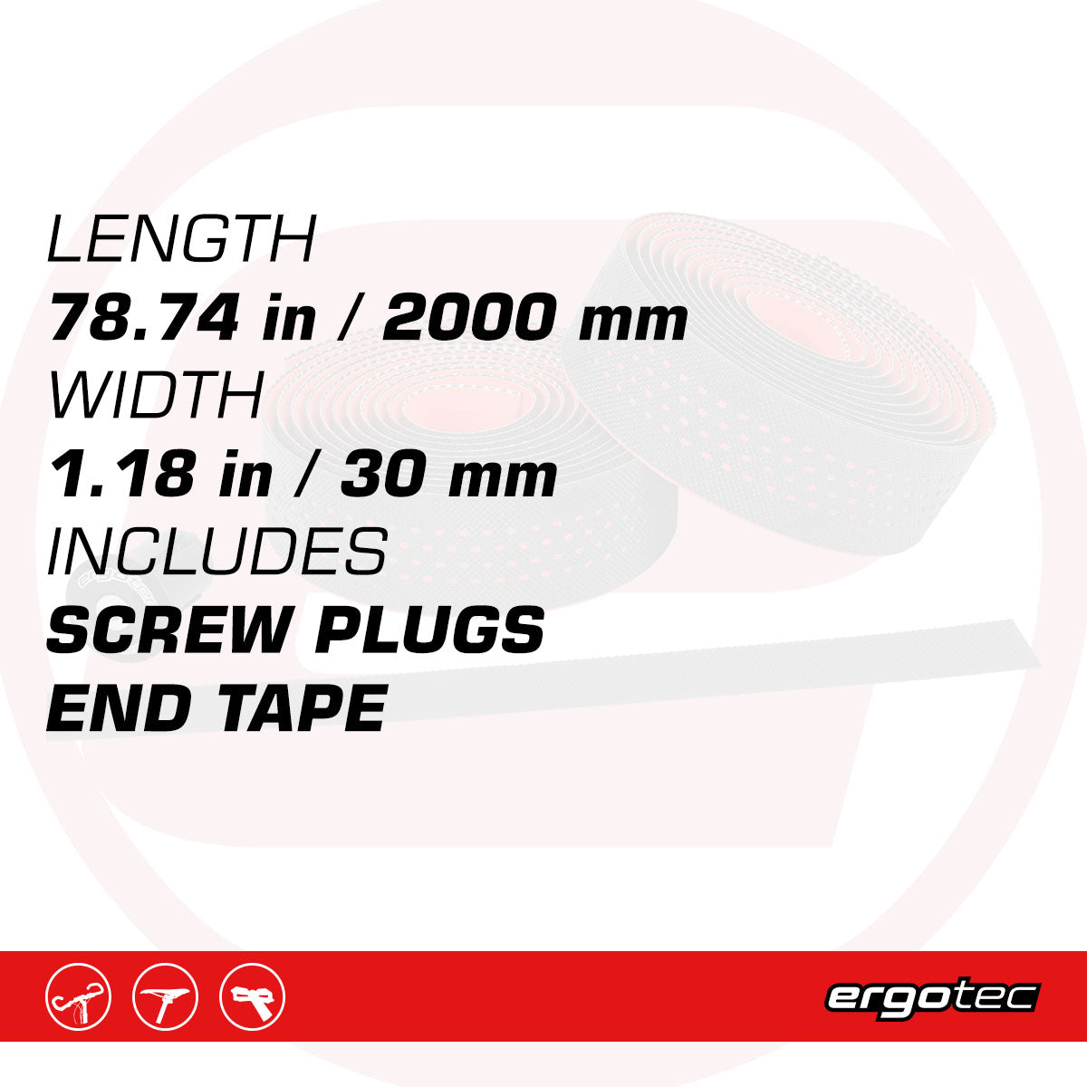 Ergotec Sanremo Handlebar Tape - 2000mm