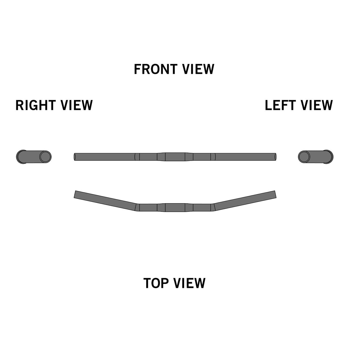 Ergotec Flat-BAR 25.4mm - Premium Black Sandblasted Handlebar