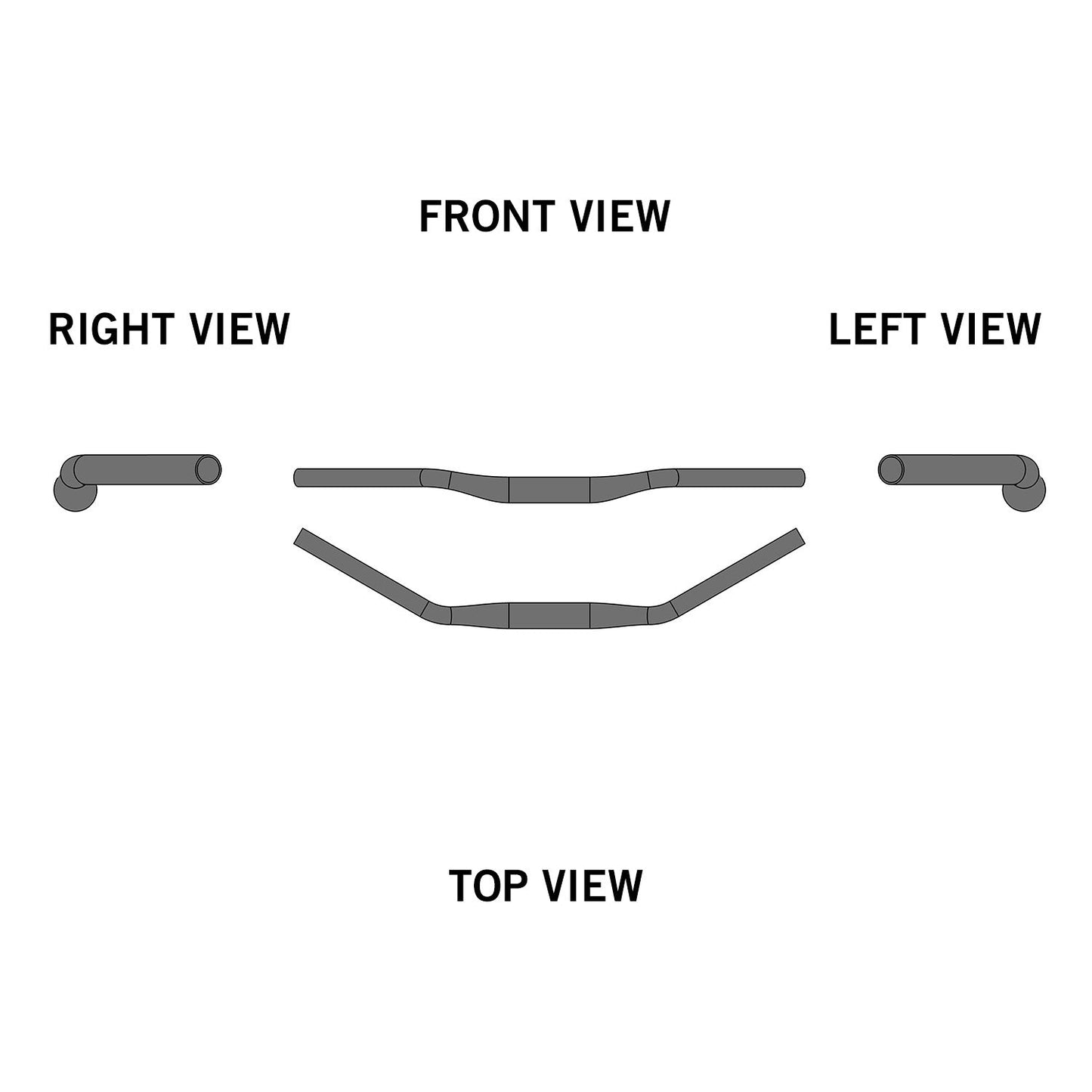 Ergotec Ladytown i Handlebar - 31.8 mm - Black Sandblasted