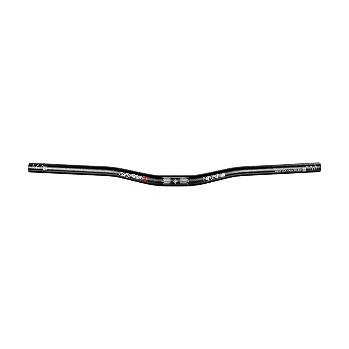 Guidon Ergotec Low Riser - 25,4 mm - Noir Sablé
