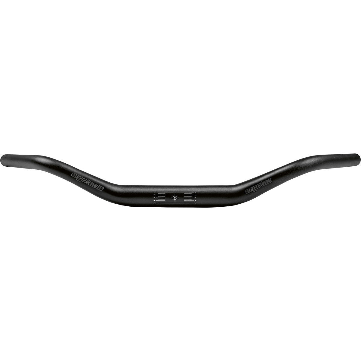 Ergotec Handlebar Moon Cruiser (31.8, GW610, GL180, GH53, 60° | Black Sandblasted | AL6061 T6, DB:1.7-2.5-1.7) - Korvel
