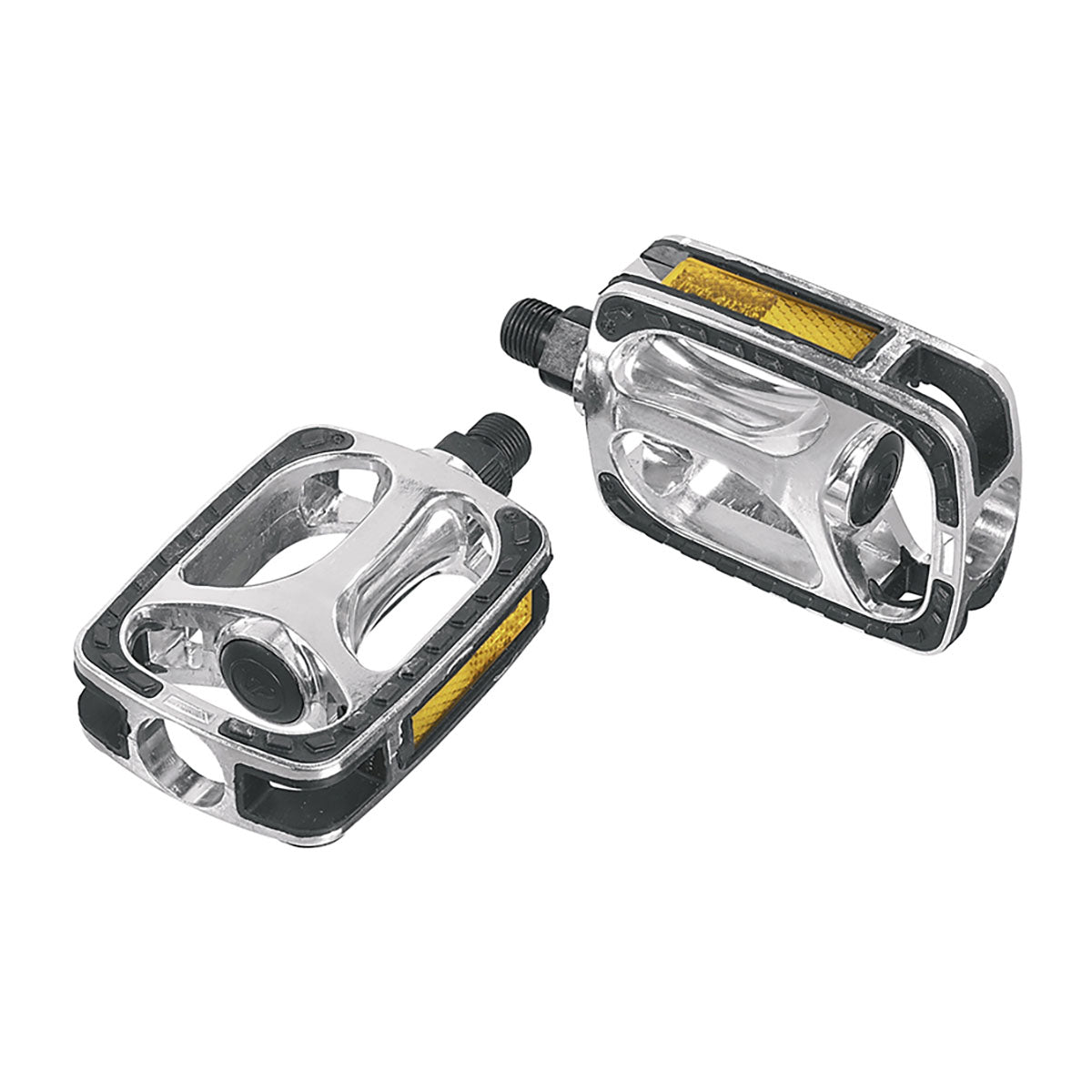 Pédales Ergotec 608 (9/16" avec Réflecteur | Argent)