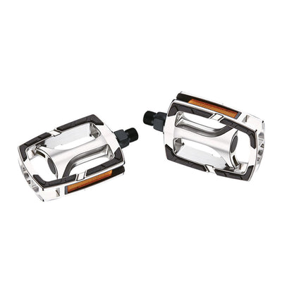 Pedales Ergotec 628 - Pedales de Bicicleta Premium con Reflector
