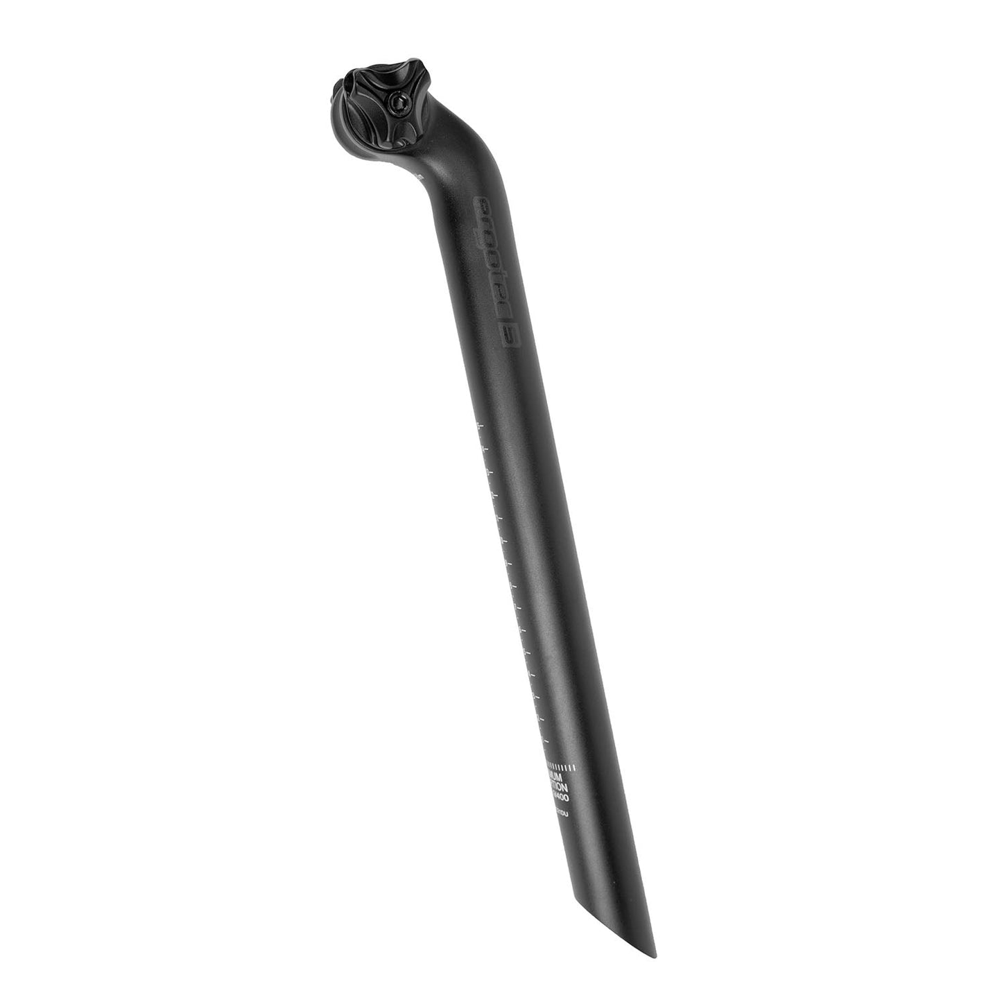 Tige de selle Ergotec Viper - 27,2 x 400 mm, Noir sablé