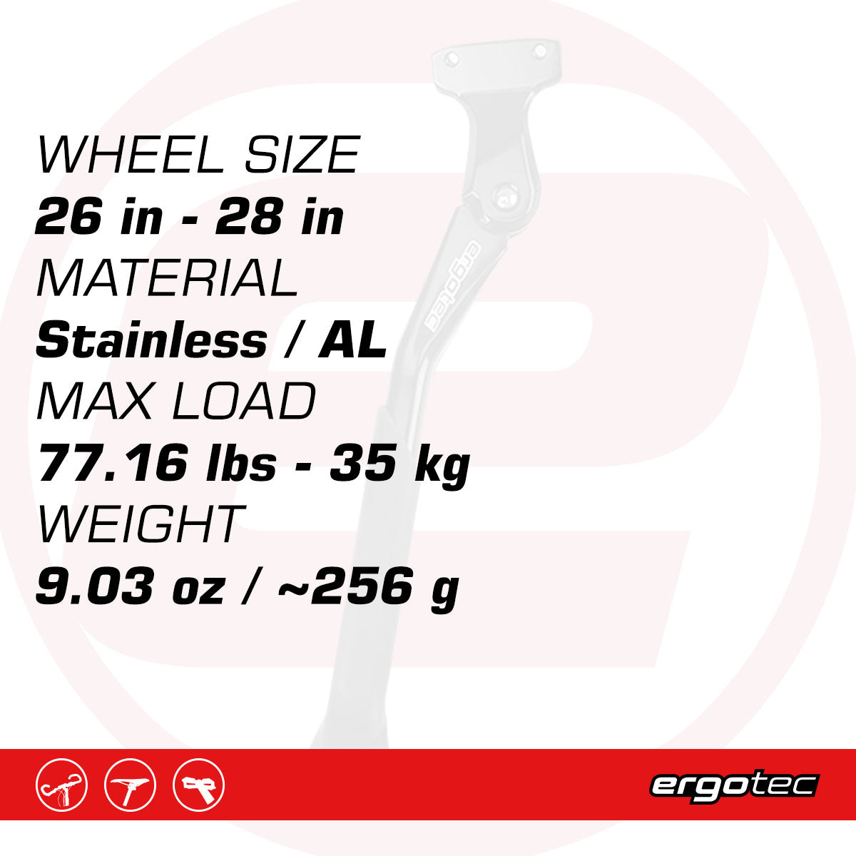 Ergotec Exclusive Direct Bicycle Kickstand