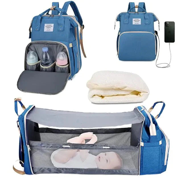 Cama portátil para bebés para viajar y en casa