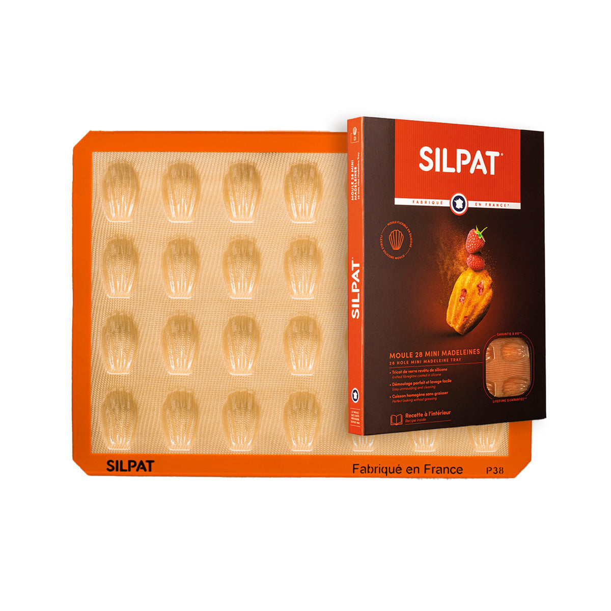 Silpat Perfect 28 Mini Madeleine Mold - Korvel