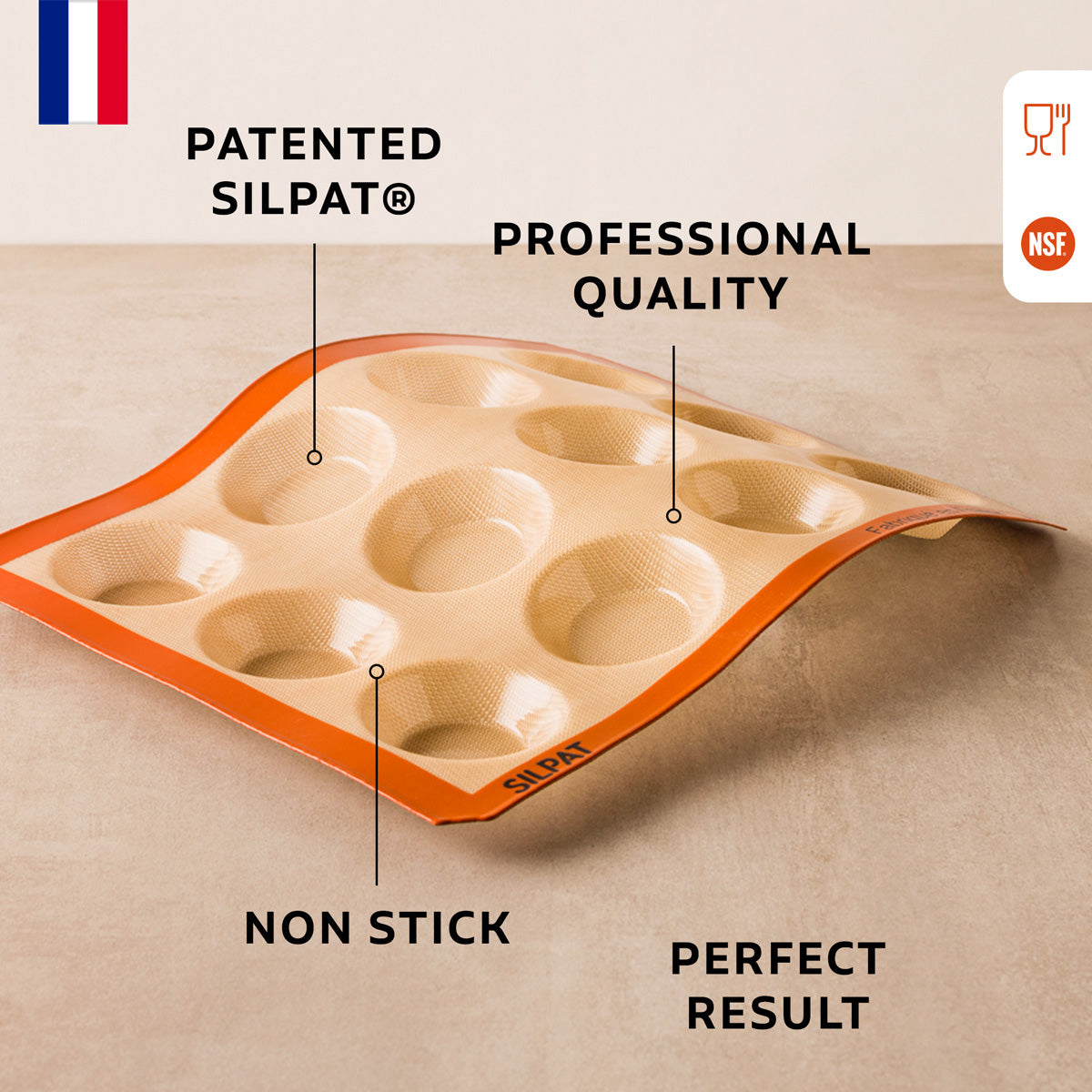 Silpat Perfect 12 Tartelette Mold - Korvel