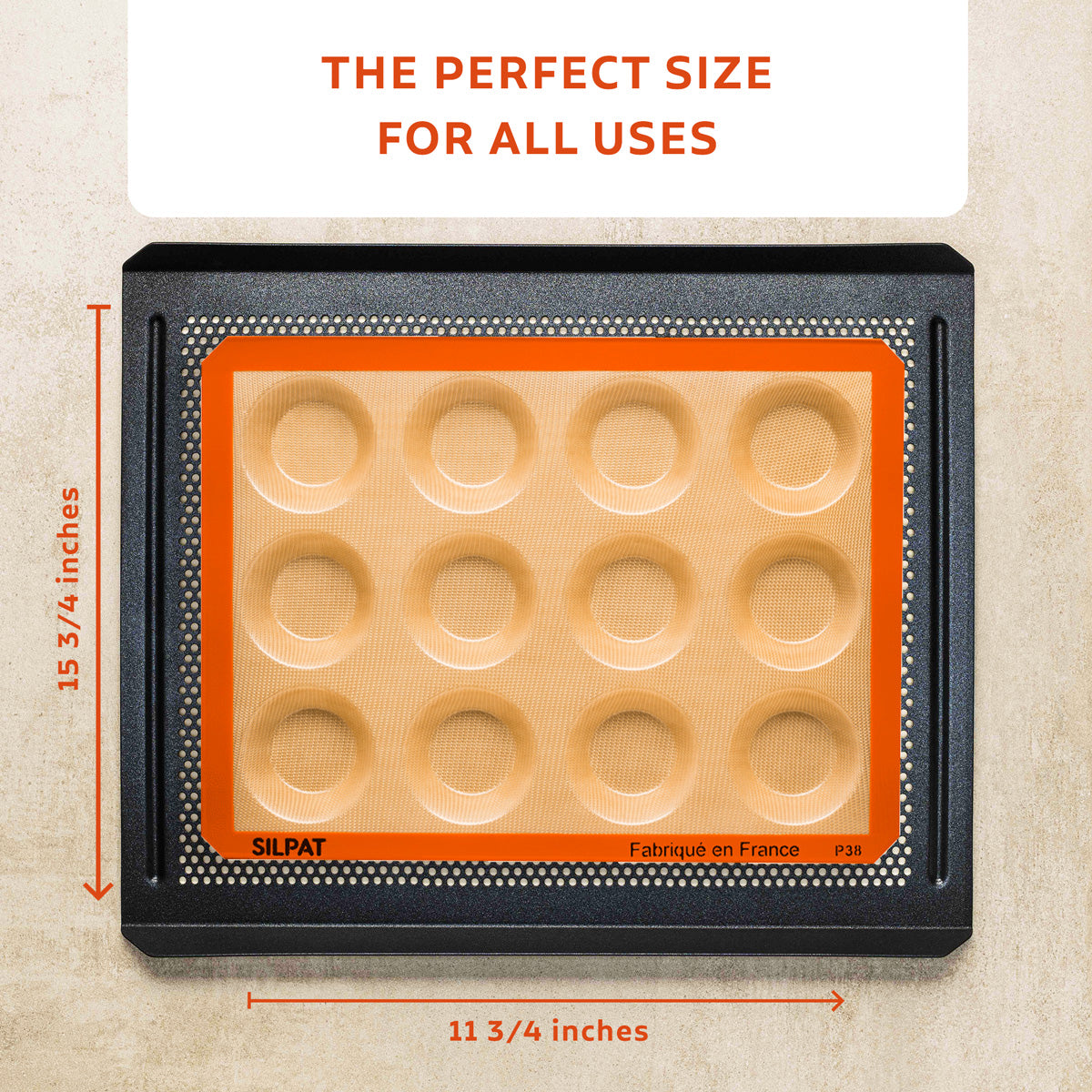 Silpat Perfect 12 Tartelette Mold - Korvel