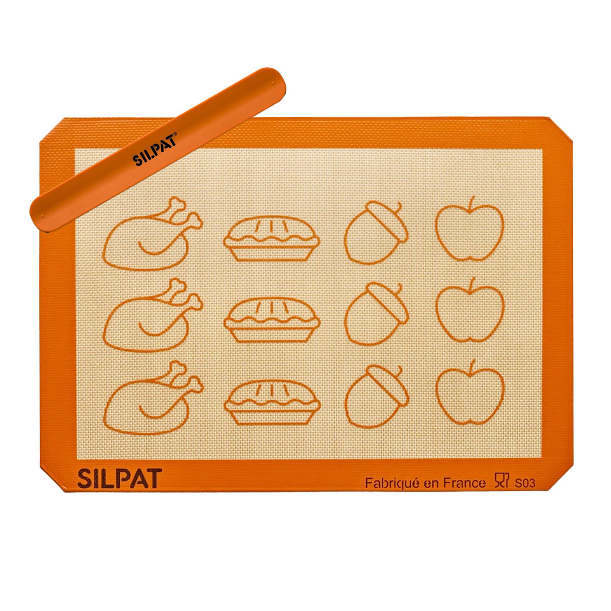 Silpat Thanksgiving Half Size Baking Mat - Limited Edition - Korvel