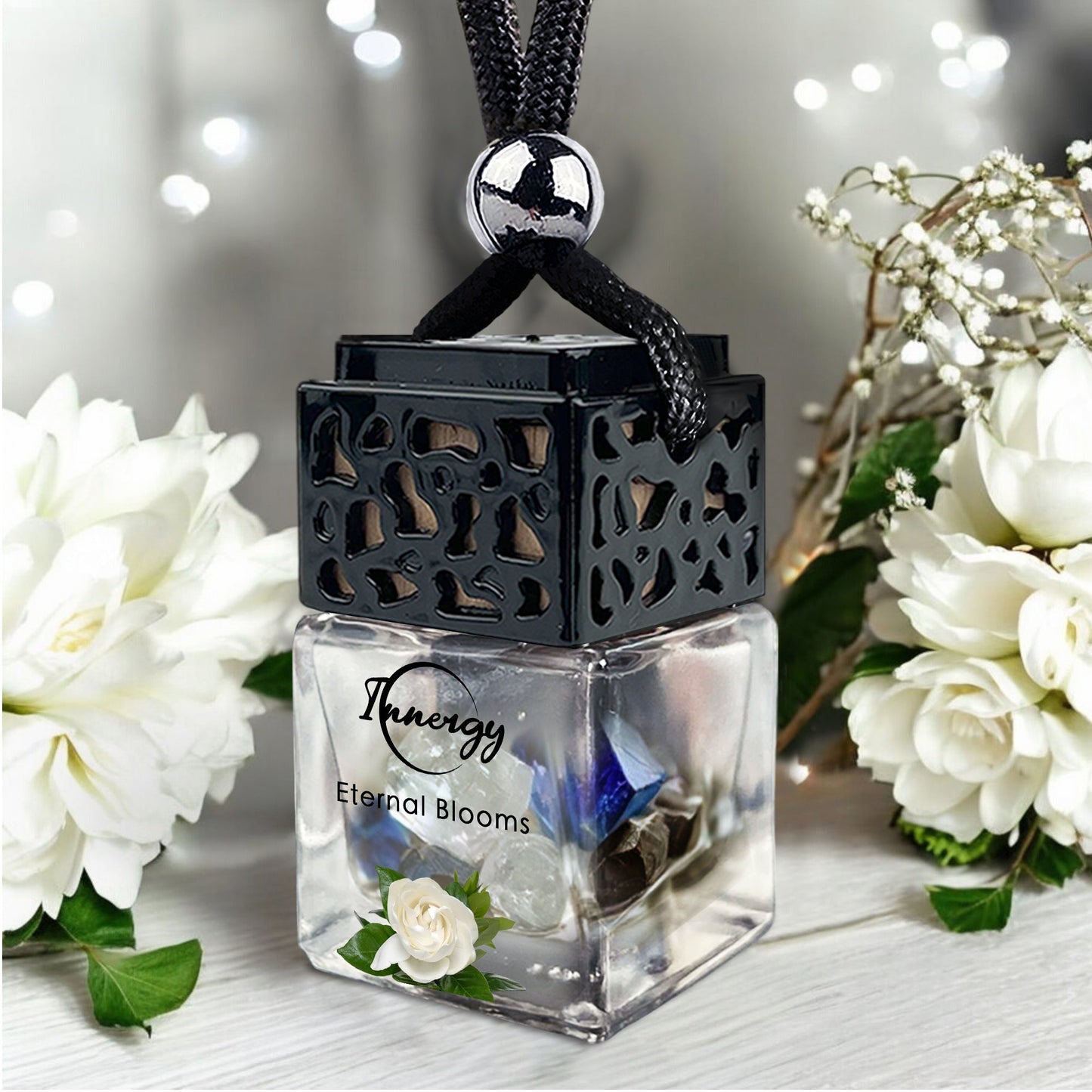 Eternal Blooms Crystal-Infused Car Diffuser - 8ml Air Freshener - Korvel