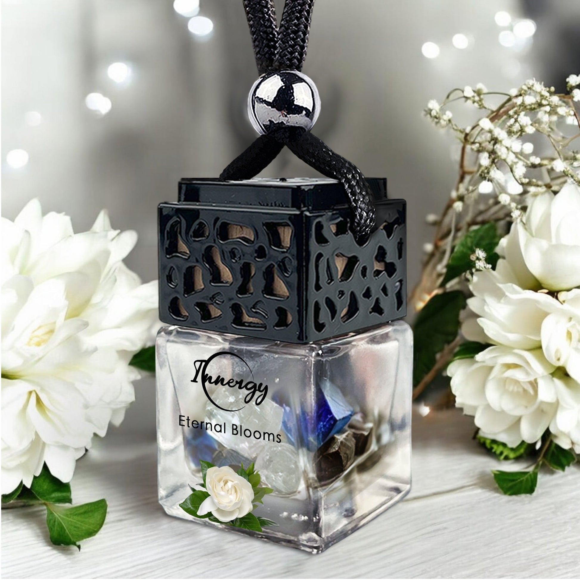 Eternal Blooms Crystal-Infused Car Diffuser - 8ml Air Freshener - Korvel