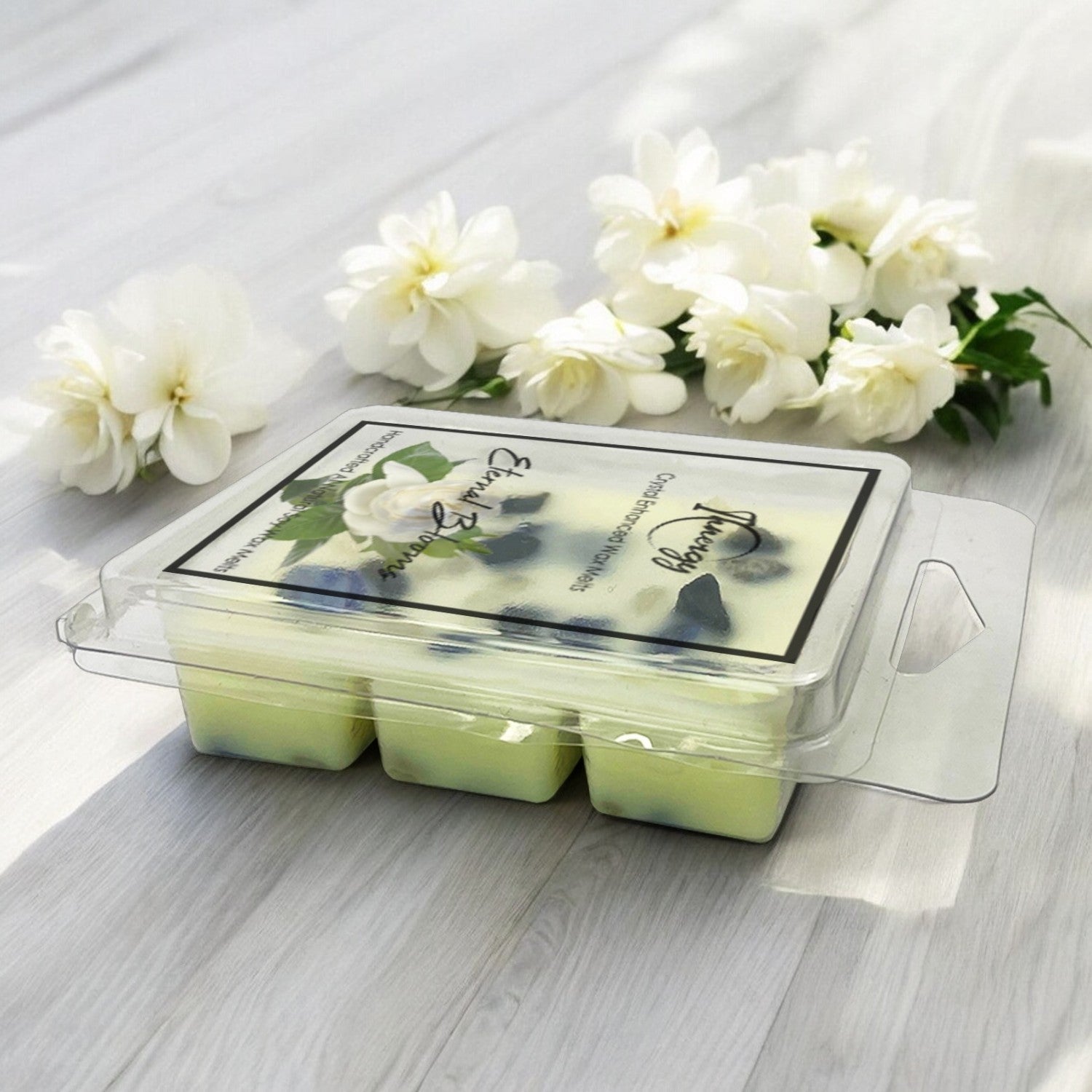 Eternal Blooms Crystal-Infused Coconut-Soy Wax Melts - Korvel