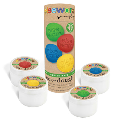 Eco-Dough 4-Pack - Natural, Non-Toxic Sensory Play