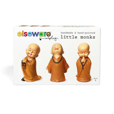 3 Petits Moines - Figurines Artisanales pour la Tranquillité