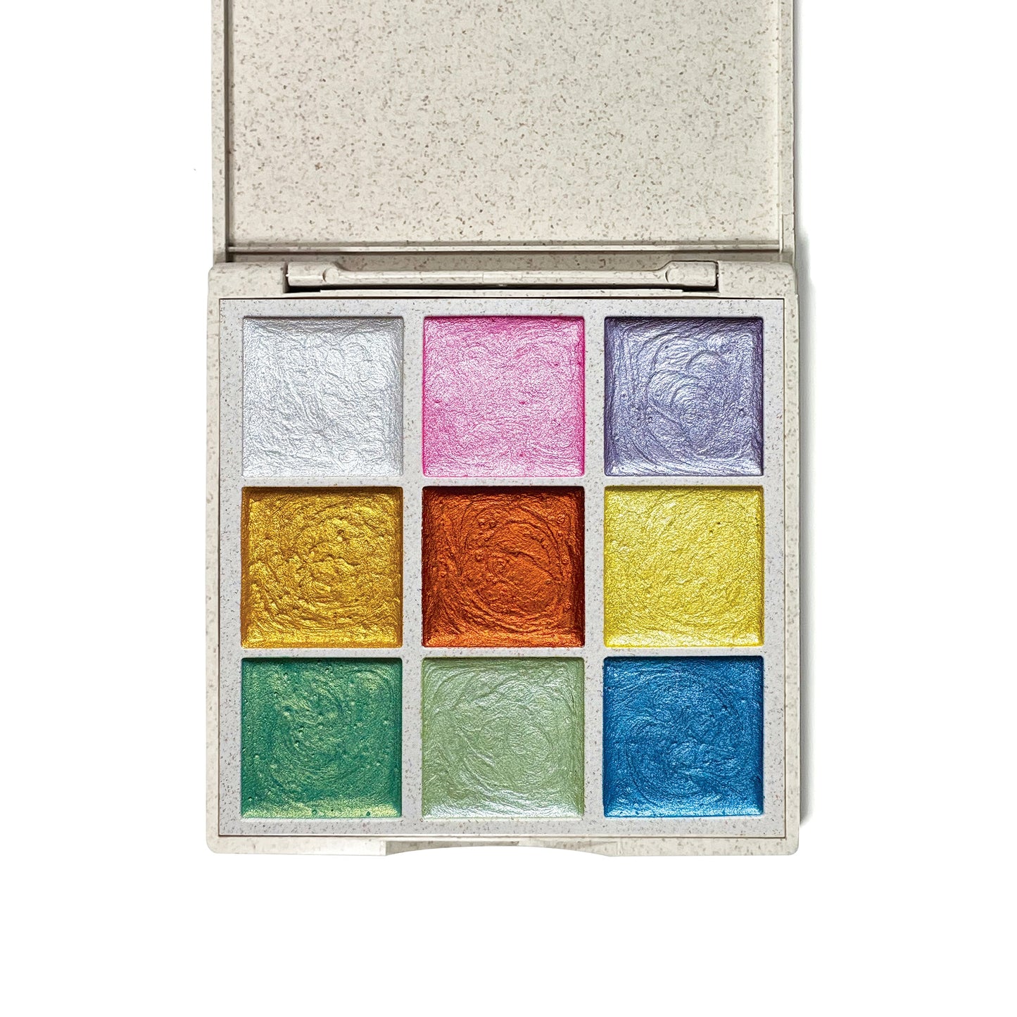 Aquarelles métalliques – Palette en paille de blé
