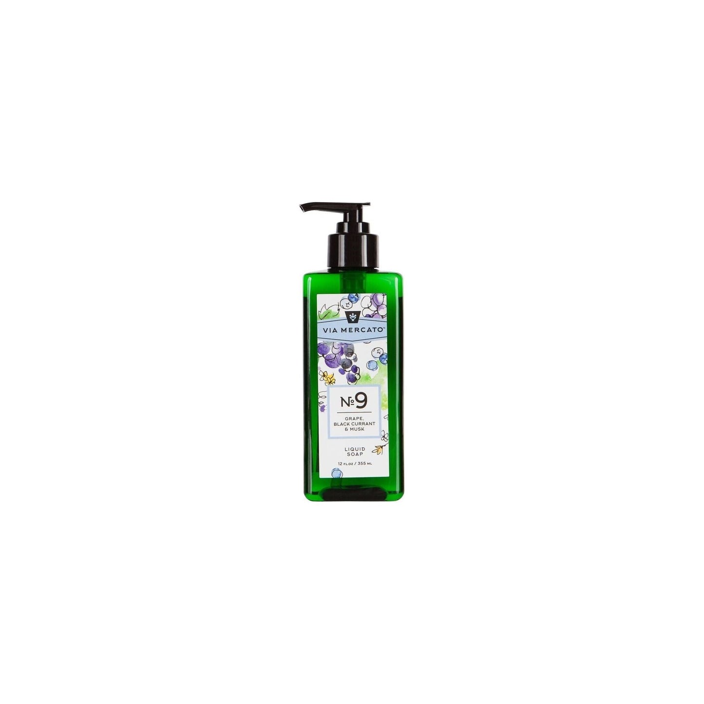Via Mercato Nro.9 Liquid Soap - Grape, Black Currant & Musk 12oz