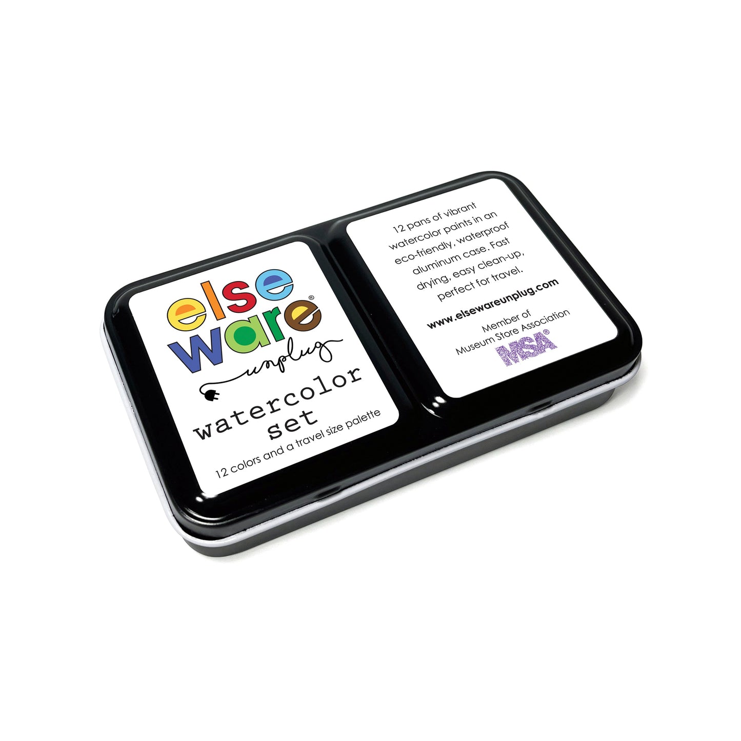 Travel-Friendly Watercolor Set with Metal Palette - 12 Colors