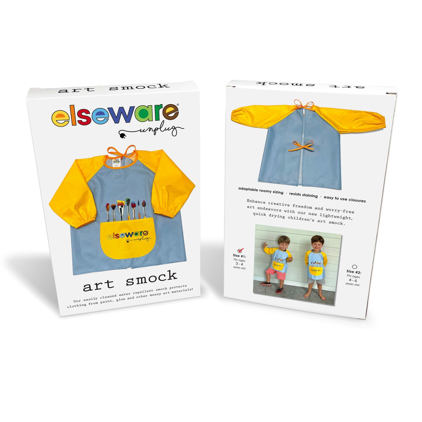 Kid-Friendly Art Smock with Pocket (Ages 3-6)