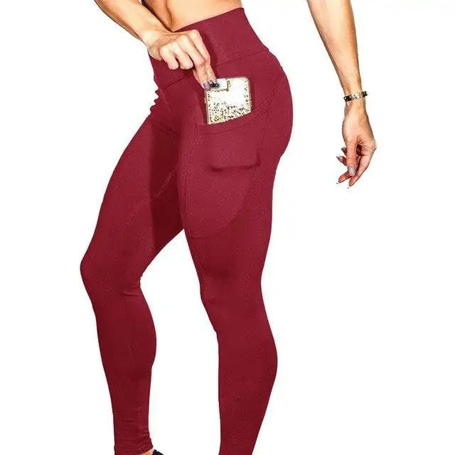Pantalones de Yoga y Correr Premium con Bolsillo Lateral