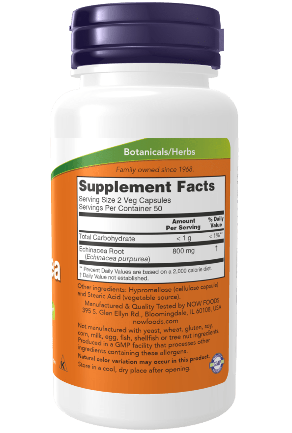 Cápsulas Veganas de Echinacea 400 mg