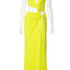 Robe élégante à col en V profond et coupe ajustée