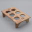 Plateau à œufs en bois sculpté à la main pour réfrigérateur