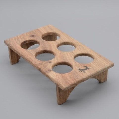 Plateau à œufs en bois sculpté à la main pour réfrigérateur